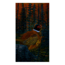 Pheasants In The Field Business Card