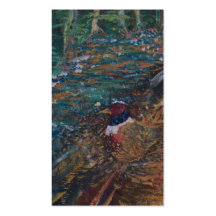 Pheasants In The Field Business Card Template