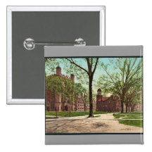 Phelps Hall and Lyceum, Yale College rare Photochr Pin