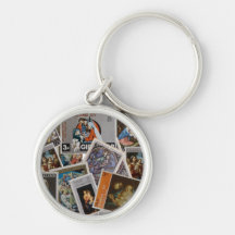 Philatelist 4 keychains