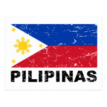 Philippines Flag Vintage Postcards