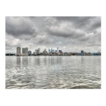 Philly skyline postcard