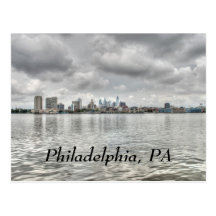 Philly skyline postcard