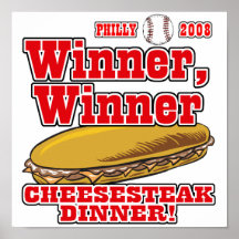 Philly Winner Cheesesteak Dinner Poster