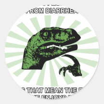Philosoraptor Diarrhoea Sticker