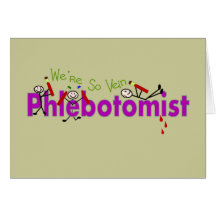 Phlebotomist "We're So Vein" Stick People Greeting Card