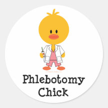 Phlebotomy Chick Stickers