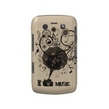 Phonograph Music Love BlackBerry Barely There Case Blackberry Case