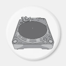 Phonograph Record Player Vintage Retro DJ Refrigerator Magnets