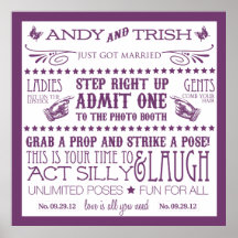 Photo Booth Signage (32x32) Posters