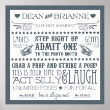 Photo Booth Signage (40x40) Poster