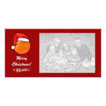 Photo Card - Christmas Basketball