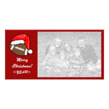 Photo Card - Christmas Football