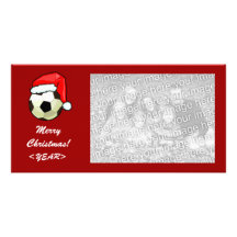 Photo Card - Christmas Soccerball