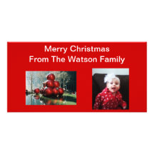 Photo Christmas cards Photo Card Template