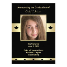 Photo College University Graduation Announcements