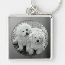 Photo Frame Silver Keychain