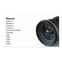 Photo lense business card