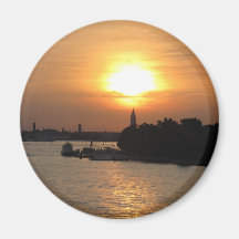 Photo of dramatic Sunset in Venice laguna, Italy Magnets
