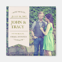 Photo Save the Date Magnet - Banner