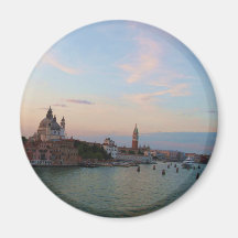 Photograph of Romantic Venice Lagoon Fridge Magnet
