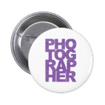 Photographer - Purple Text Pin
