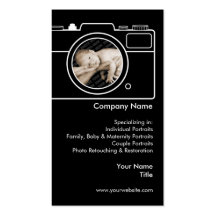 Photography Business Card - Black & White