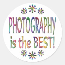 Photography is the Best Round Sticker
