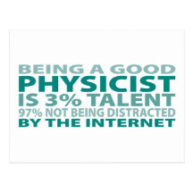 Physicist 3% Talent Postcard