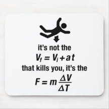 physics - it's the sudden deceleration that kills mousemats