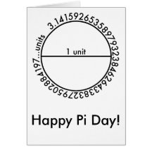 Pi Circle Notecard