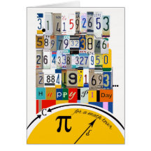 Pi Day Greeting Card for Math Lover