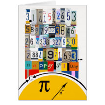 Pi Day Greetings, Crunching Numbers Cards