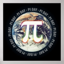 Pi Day on Earth - Math poster