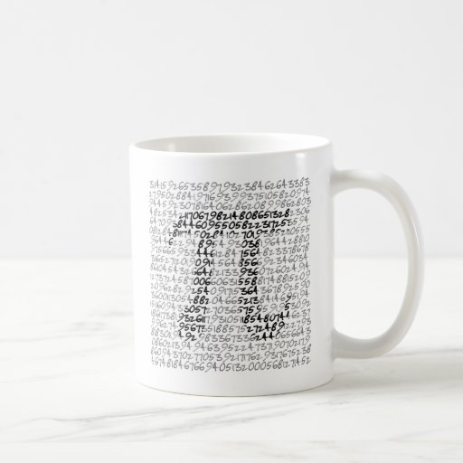 PI MATHEMATICAL CONSTANT COFFEE MUGS