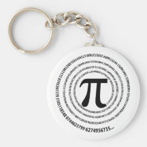 Pi Number Design Key Chains