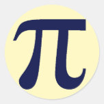 Pi Round Stickers