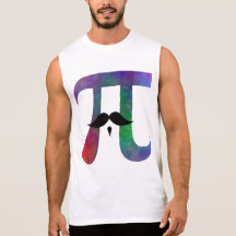 Pi Symbol Moustache Tees