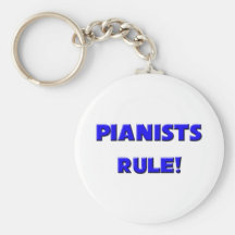 Pianists Rule! Keychain