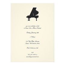 Piano Custom Invite