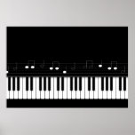 Piano keyboard poster