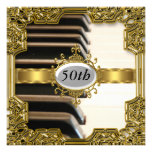 Piano Keys Birthday Party Glamour Hot Invitation