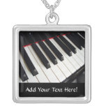 Piano Keys Personalised Music Necklace
