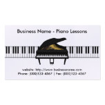 Piano Lessons Business Card: Piano 3D Model