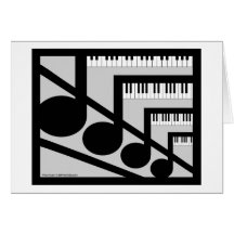 Piano Music Card