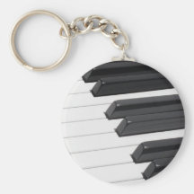 Piano or Organ Keyboard Keys Keychains
