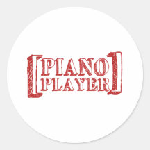 Piano Player Sticker