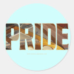 Piano Pride 2 Round Stickers