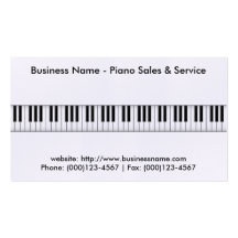 Piano Sales Business Card: Piano 3D Model