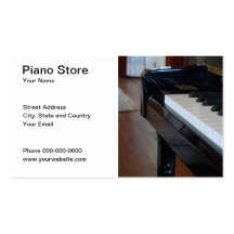 Piano Store Business Card